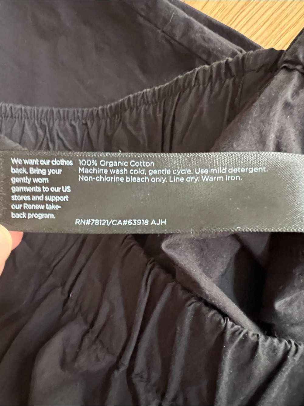 EILEEN FISHER WASHED ORGANIC COTTON POPLIN WIDE LEG PANTS, SIZE M. - Picture 13 of 14